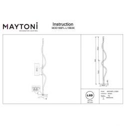 Торшер Maytoni MOD166FL-L15B3K Tau