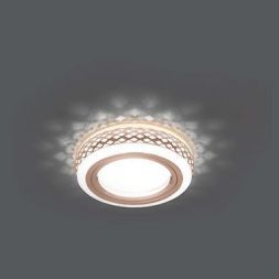 Светильник Gauss Backlight BL083 круглый белый/белый Gu5.3 3W LED 3000K