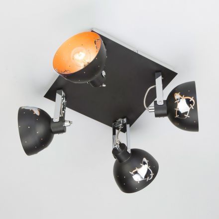 Потолочный светильник Eurosvet 20069/4 черный