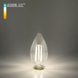 Филаментная светодиодная лампа Свеча F 9W 6500K E27 (C35 прозрачный) Elektrostandard BLE2759