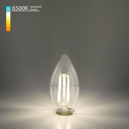 Филаментная светодиодная лампа Свеча F 9W 6500K E27 (C35 прозрачный) Elektrostandard BLE2759