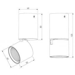 Светильник потолочный светодиодный Elektrostandard 25042/LED 10W 4000K чёрный