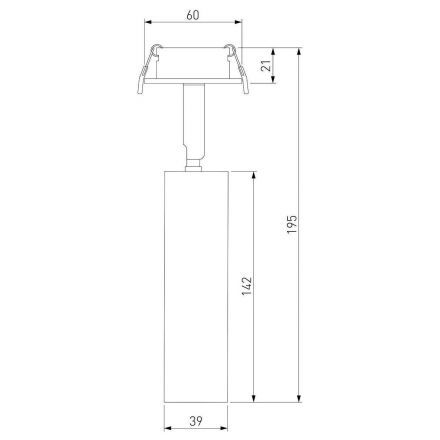 Diffe светильник встраиваемый белый 8W 4200K 25040/LED Elektrostandard