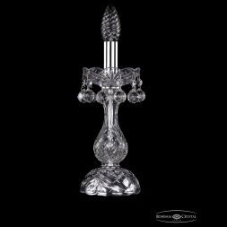 Настольная лампа Bohemia Ivele Crystal 1409L/1-27/Ni