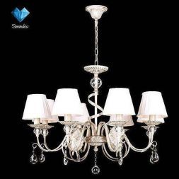 Люстра хрустальная Eurosvet 10040/8 белый с золотом