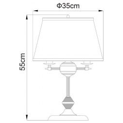 Настольная лампа Arte Lamp A3579LT-3AB