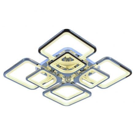 Потолочный светодиодный светильник 8057/4+4 CHR 224W+12W RGB хром Profit Light