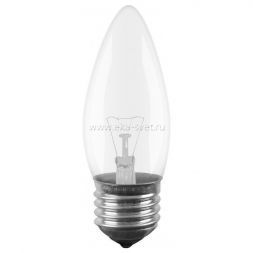 Лампа Navigator B35 E27 60W свеча NI-B-60-230-E27-CL прозрачная