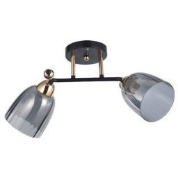 Люстра ЭкономСвет 12229/2BK+FGD GR (EKONOMSVET 12229/2BK+FGD GR)