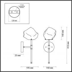 Бра Odeon Light 4789/1W Stono