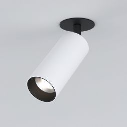 Diffe светильник встраиваемый белый/черный 10W 4200K 25052/LED Elektrostandard