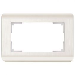 Рамка для двойной розетки Werkel W0082113 перламутровый (WL12-Frame-01-DBL)