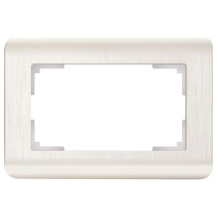Рамка для двойной розетки Werkel W0082113 перламутровый (WL12-Frame-01-DBL)