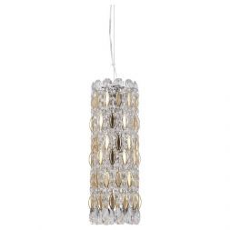 Подвесной светильник Crystal Lux Lirica SP3 Chrome/Gold-Transparent