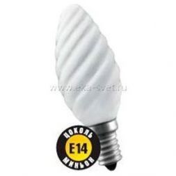 Лампа Navigator TC E14 60W свеча витая NI-TC-60-230-E14-FR матовая