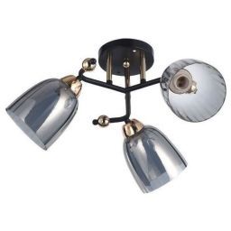 Люстра ЭкономСвет 12229/3BK+FGD GR (EKONOMSVET 12229/3BK+FGD GR)