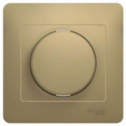 Светорегулятор (диммер) универсальный Schneider Electric Glossa Титан, 600Вт/ВА (в сборе с рамкой) GSL000436