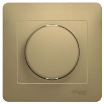 Светорегулятор (диммер) универсальный Schneider Electric Glossa Титан, 600Вт/ВА (в сборе с рамкой) GSL000436