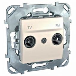 Розетка TV-FM Schneider Electric Unica Беж проходная MGU5.453.25ZD