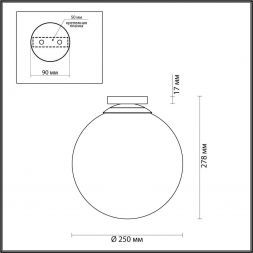 Потолочный светильник Odeon Light 4249/1C Bosco