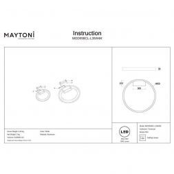 Потолочный LED светильник Maytoni MOD058CL-L35W4K