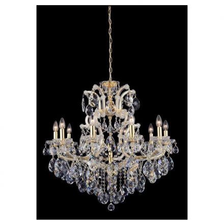 Подвесная люстра Crystal Lux Isabel SP11 Gold/Transparent