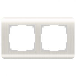 Рамка на 2 поста Werkel W0022113 перламутровый (WL12-Frame-02)