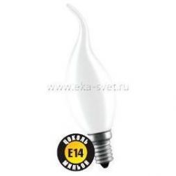 Лампа Navigator FC E14 40W свеча на ветру NI-FC-40-230-E14-FR матовая