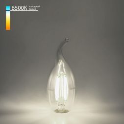 Филаментная светодиодная лампа Свеча на ветру 9W 6500K E14 (CW35 прозрачный) Elektrostandard BLE1441