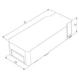 Flat Magnetic Ввод питания (черный) Elektrostandard 85001/00