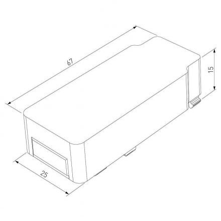 Flat Magnetic Ввод питания (черный) Elektrostandard 85001/00