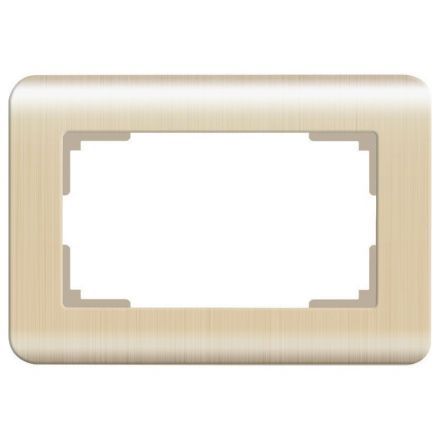 Рамка для двойной розетки Werkel W0082111 шампань (WL12-Frame-01-DBL)