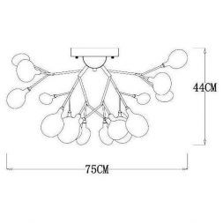 Потолочная люстра Arte Lamp A7274PL-27WH