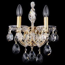 Бра Crystal Lux Isabel AP2 Gold/Transparent