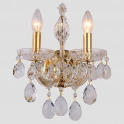 Бра Crystal Lux Isabel AP2 Gold/Transparent