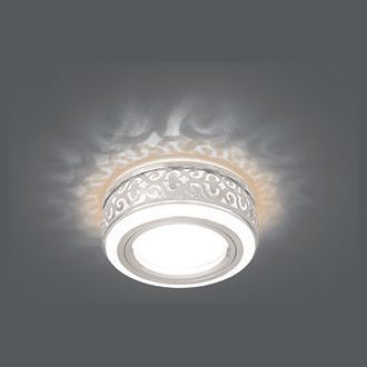 Светильник Gauss Backlight BL090 круглый белый/белый Gu5.3 3W LED 3000K