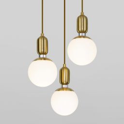 Подвесной светильник Eurosvet 50151/3 латунь (EUROSVET 50151/3 латунь)