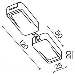 Коннектор прямой Maytoni Technical TRA084C-B-12