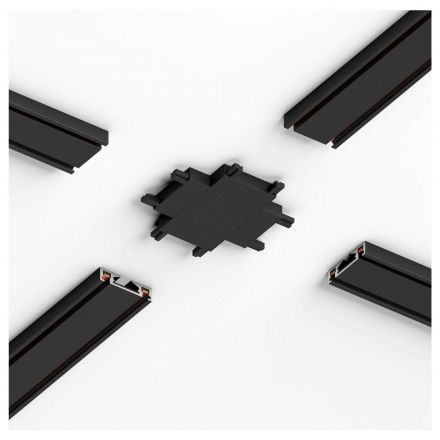 Flat Magnetic Коннектор для четырёхстороннего соединителя накладного шинопровода (чёрный) Elektrostandard