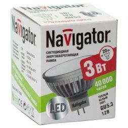 Лампа светодиодная Navigator 94 127 NLL-MR16-3W-230-4K-GU5.3