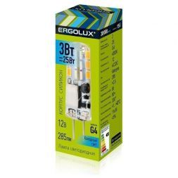 Светодиодная лампа Ergolux LED-JC-3W-G4-4K