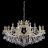 Подвесная люстра Crystal Lux Hollywood SP12+6 Gold