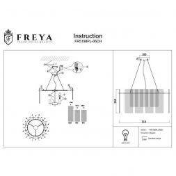 Подвесная люстра Freya FR5198PL-06CH Ottimo