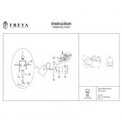 Светильник спот Freya Nonna FR5691WL-01CH