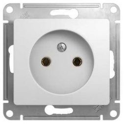 Розетка без заземления Schneider Electric Glossa Бел GSL000141