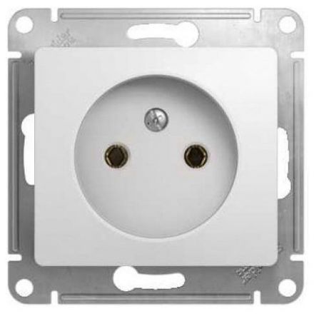 Розетка без заземления Schneider Electric Glossa Бел GSL000141