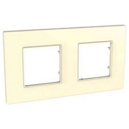 Рамка 2-ая Schneider Electric Unica Quadro Бежевый MGU2.704.25