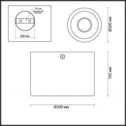 Потолочный светильник Odeon Light 3892/1C