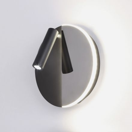 Настенный светодиодный светильник Drom LED Elektrostandard 40105/LED чёрный/чёрный жемчуг