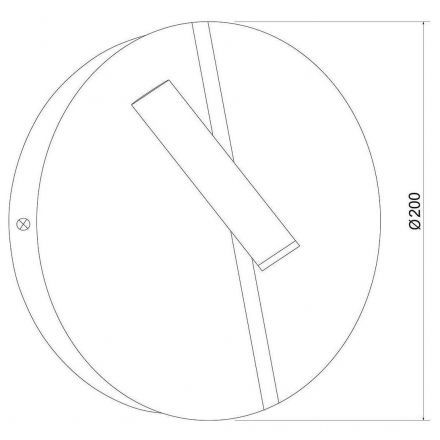 Настенный светодиодный светильник Drom LED Elektrostandard 40105/LED чёрный/чёрный жемчуг